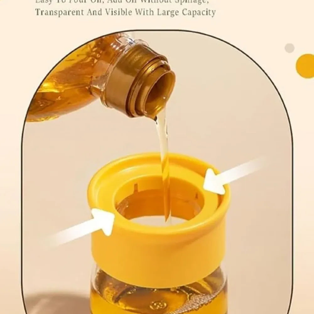 Oil dispenser with silicone brush - home & kitchen