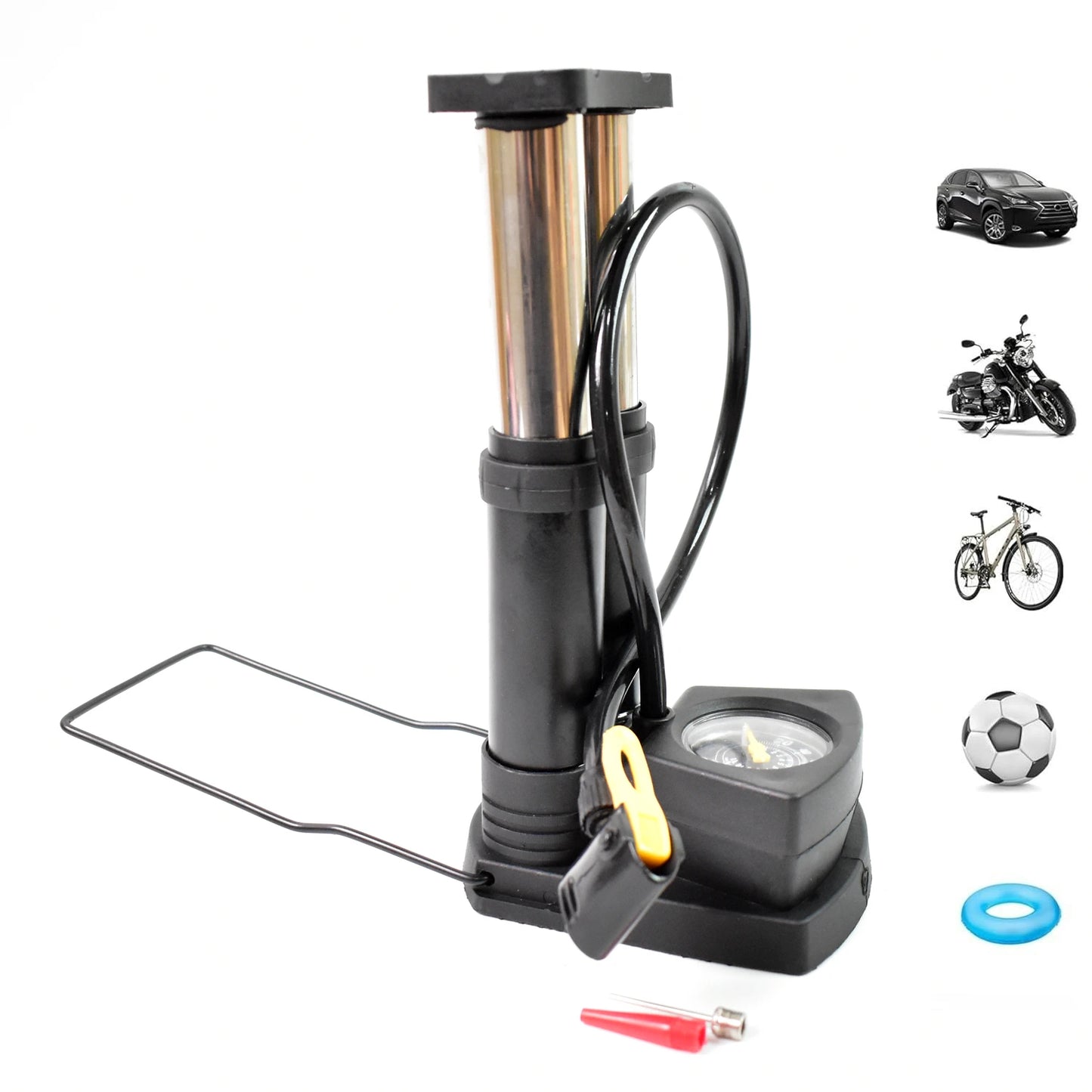 Foot Portable High Pressure Double-cylinder Air Pump (1 Pc)