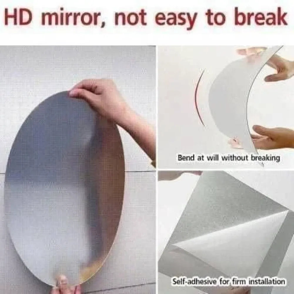 Oval & square mirror set