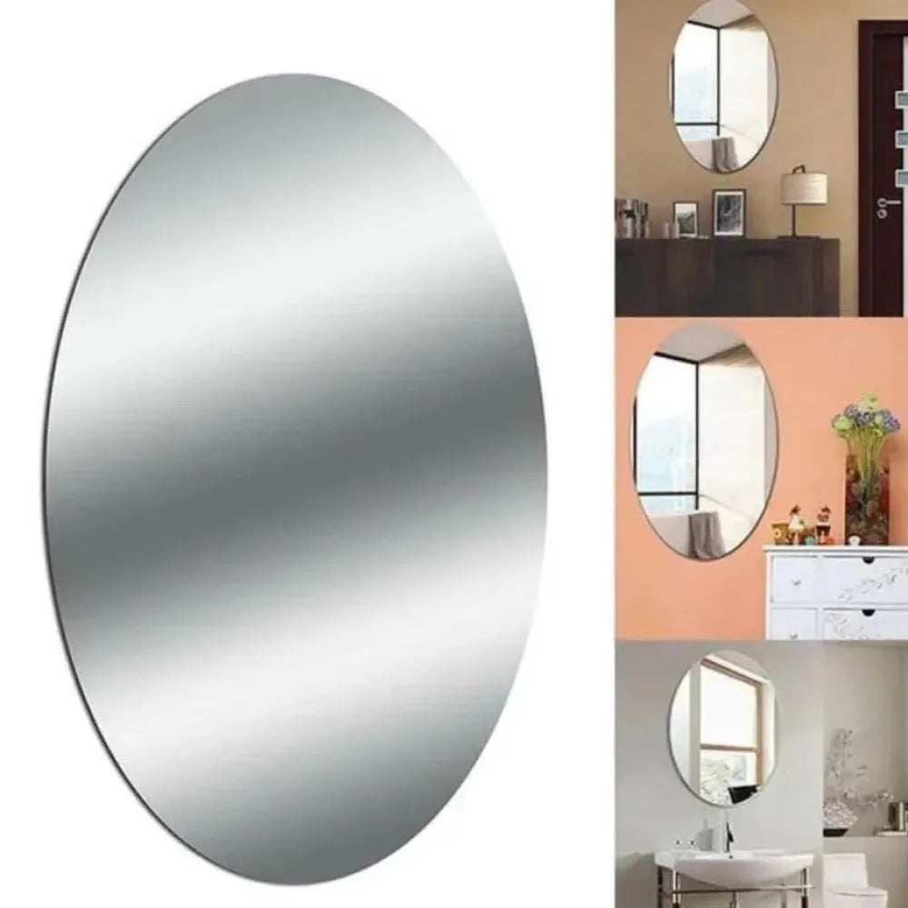 Oval & square mirror set