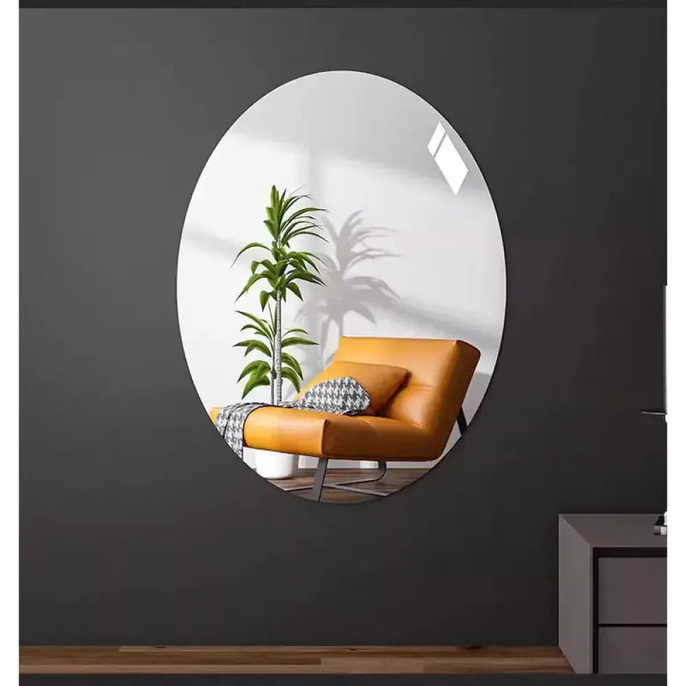 Oval & square mirror set