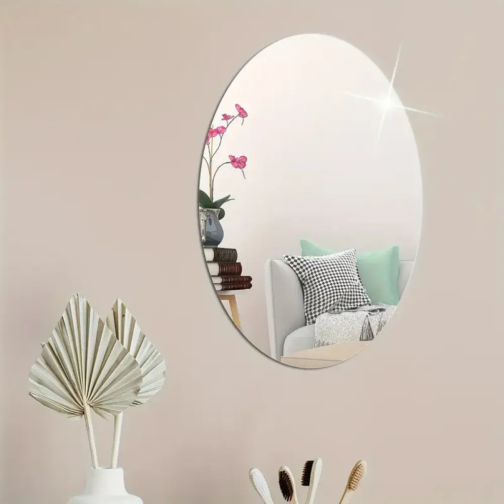 Oval & square mirror set