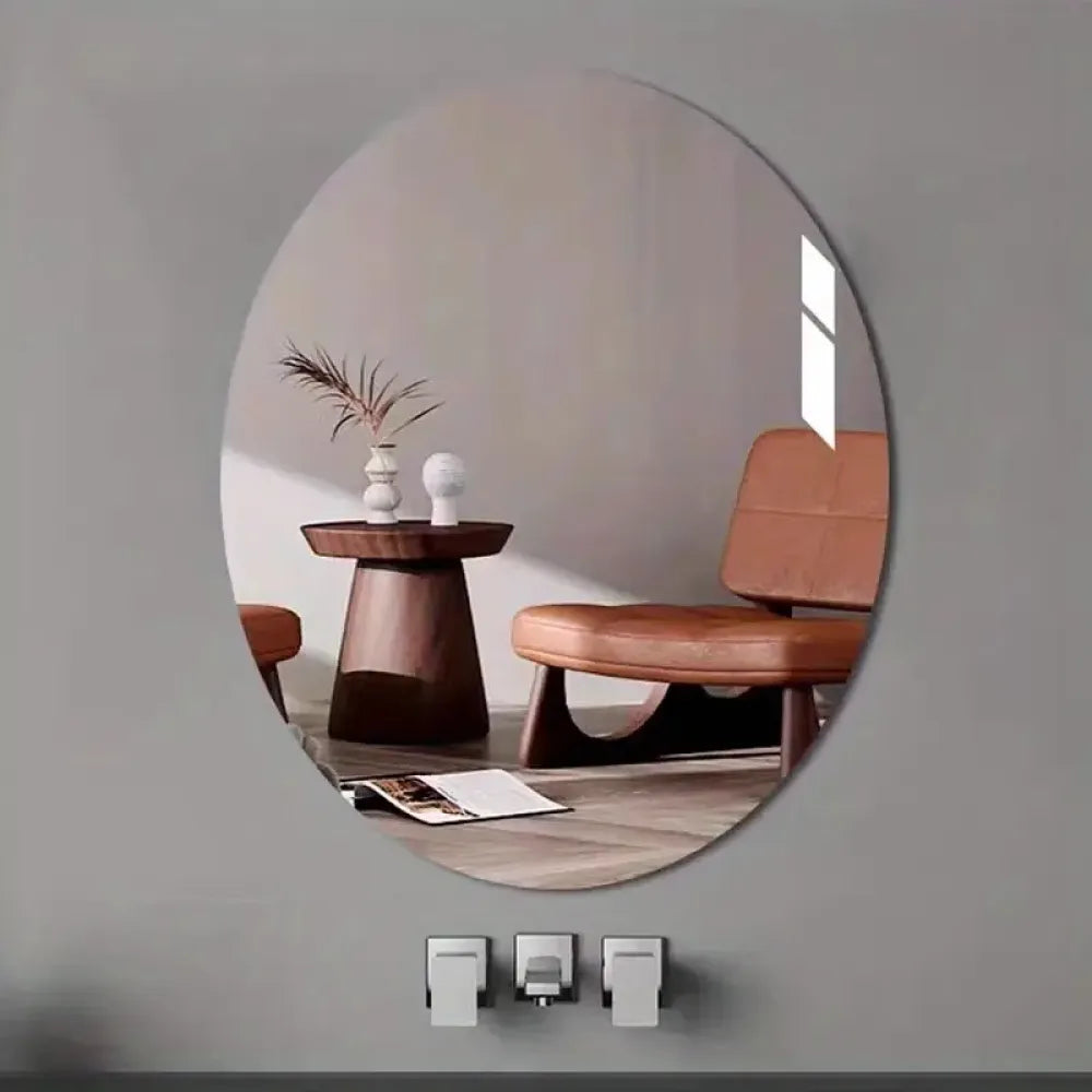 Oval & square mirror set