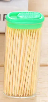 Eco-Friendly Bamboo Toothpicks with Dispenser