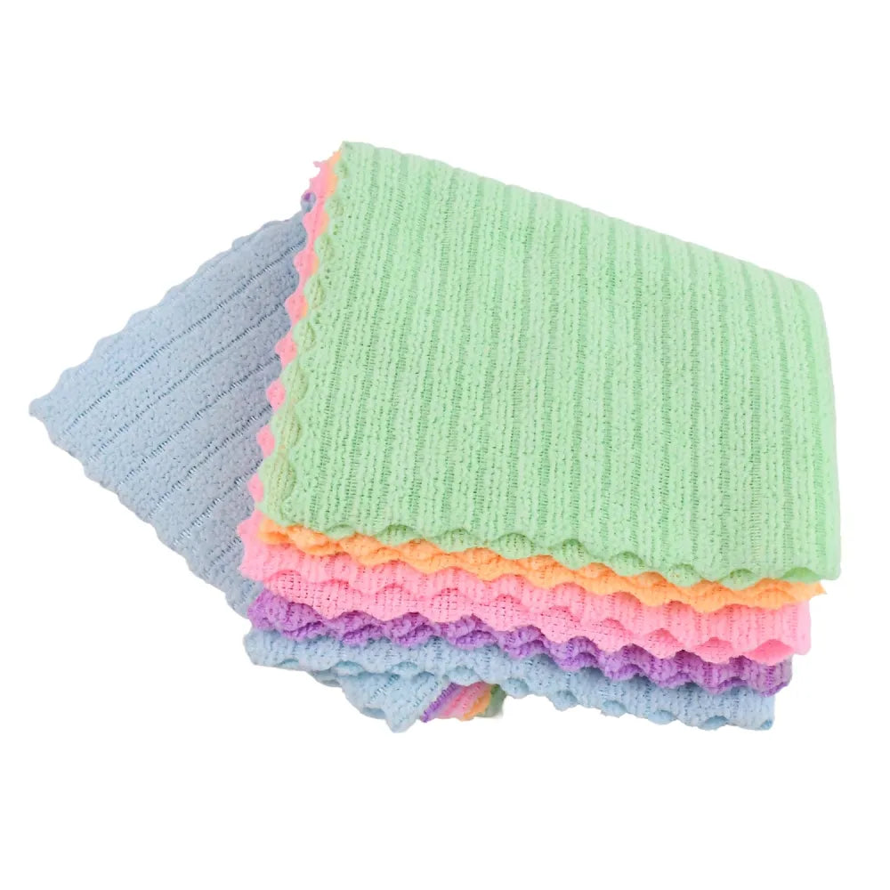 Pack of 5 microfiber cleaning pochha super absorbent cloth - home & kitchen
