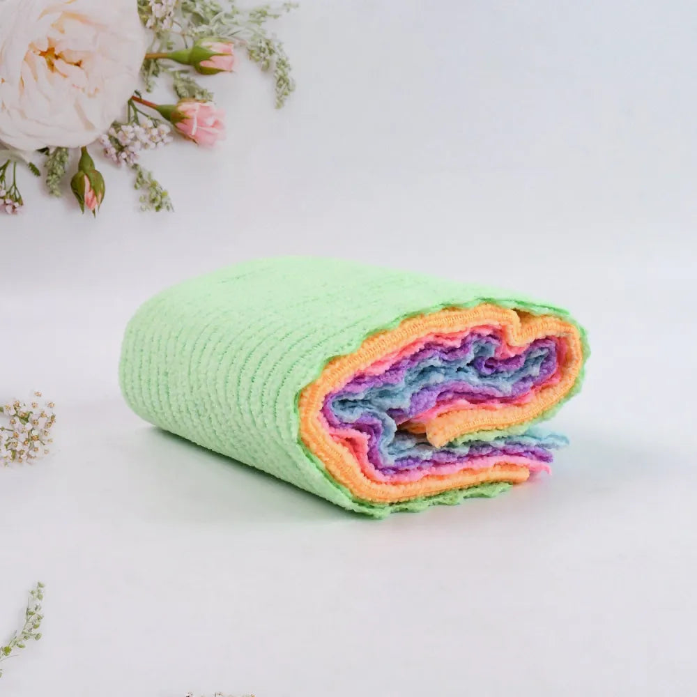 Pack of 5 microfiber cleaning pochha super absorbent cloth - home & kitchen