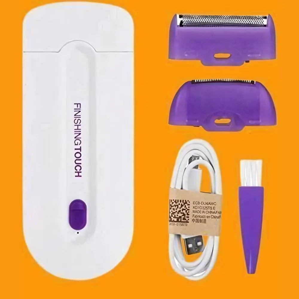 Painless facial body hair trimmer