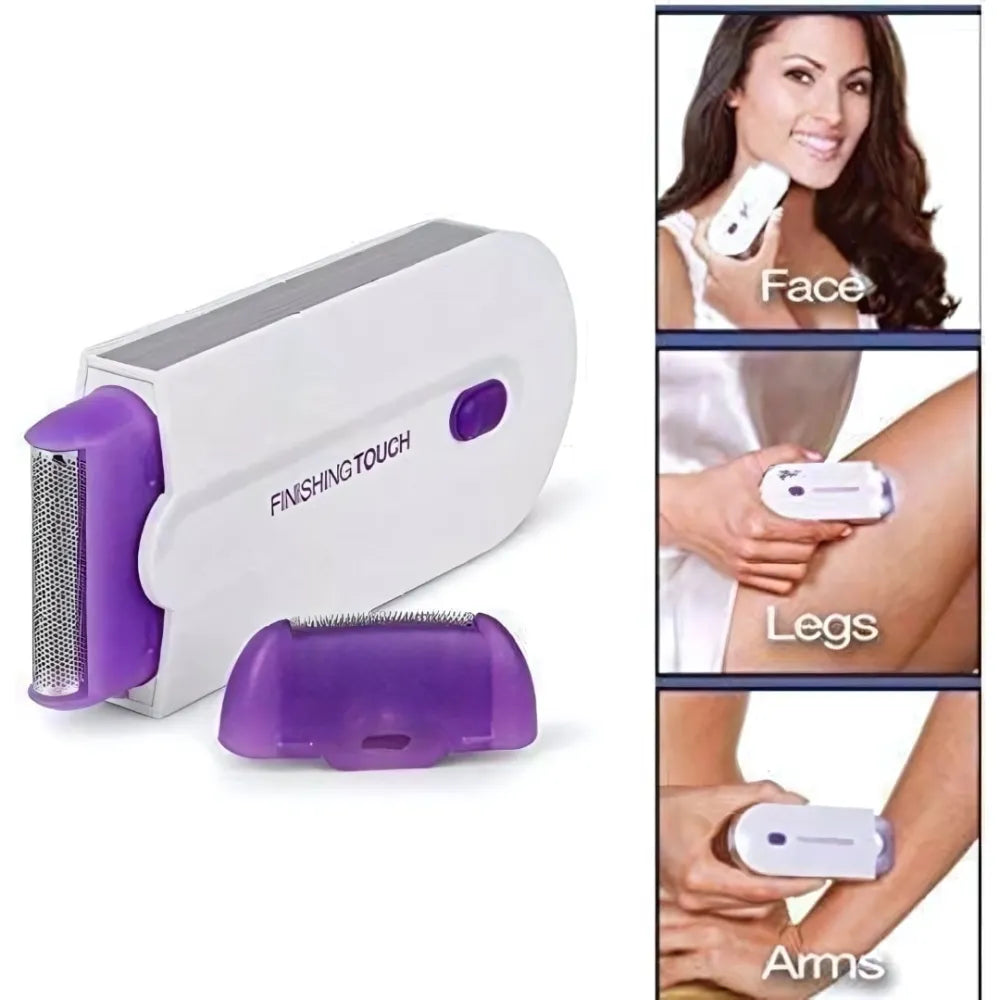 Painless facial body hair trimmer
