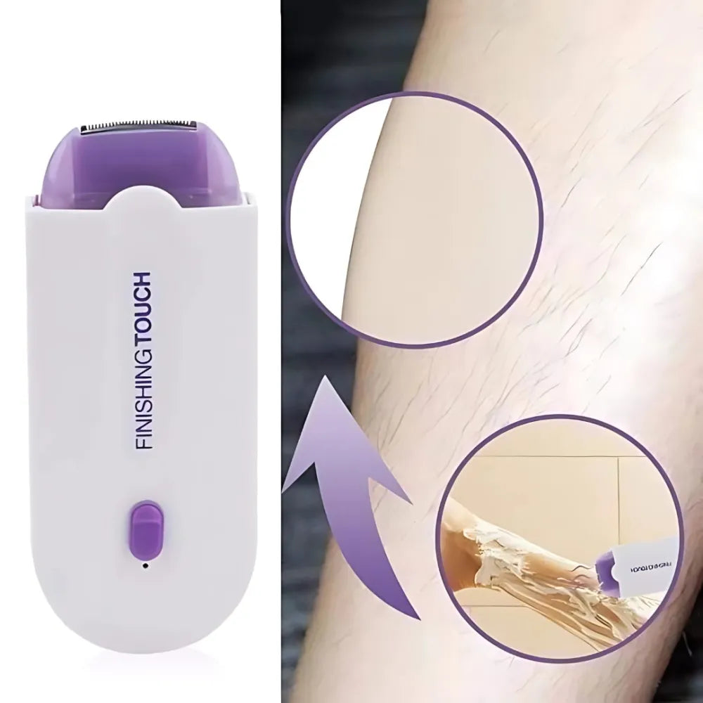 Painless facial body hair trimmer