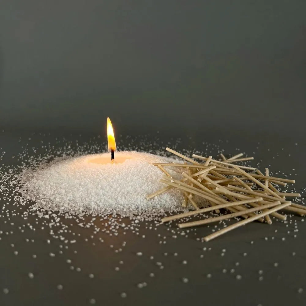 Pearl soy wax for custom candles 200gram + 50 wicks