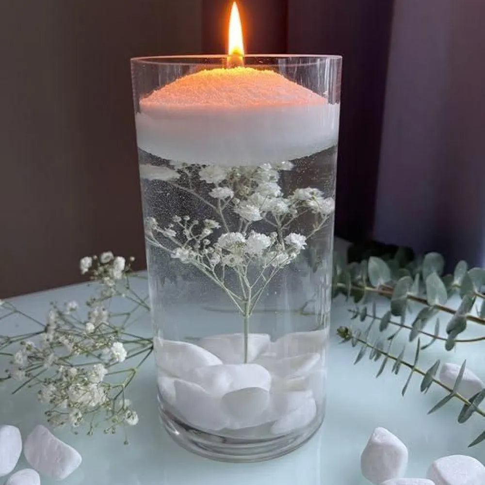 Pearl soy wax for custom candles 200gram + 50 wicks
