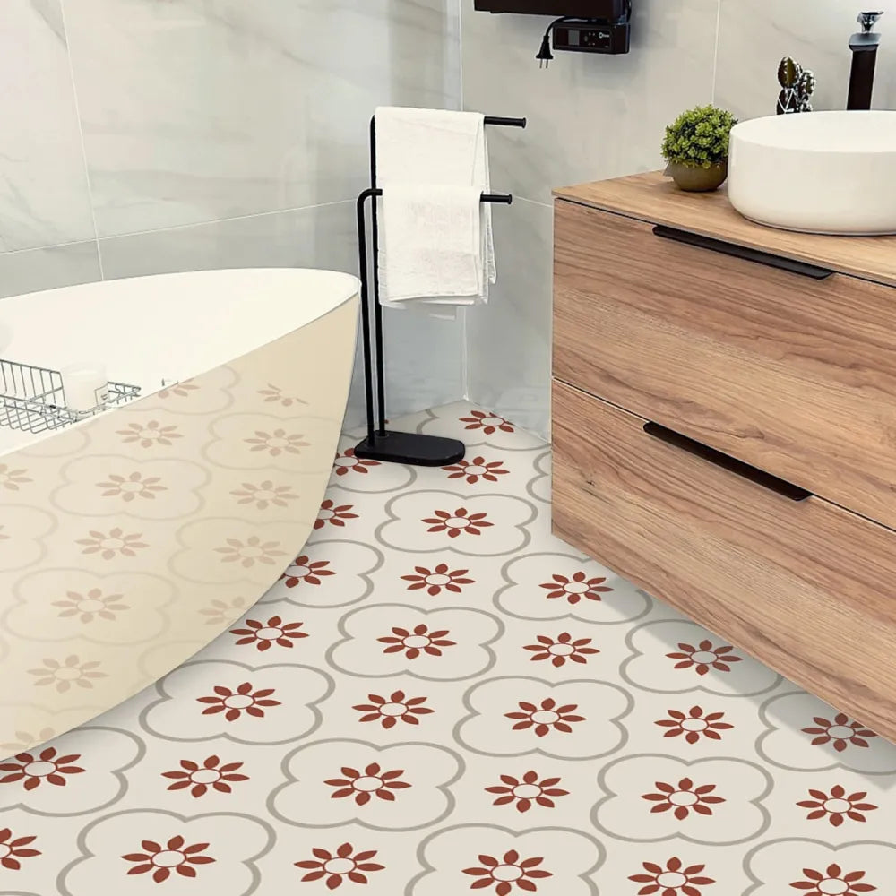 Peel and stick floor tiles kitchen bathroom backsplash sticker detachable waterproof diy tile stickers for wall