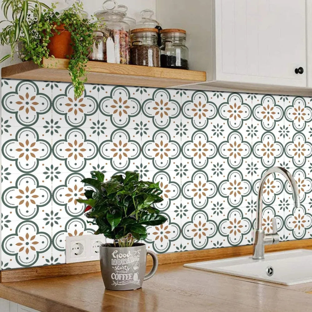 Peel and stick floor tiles kitchen bathroom backsplash sticker detachable waterproof diy tile stickers for wall