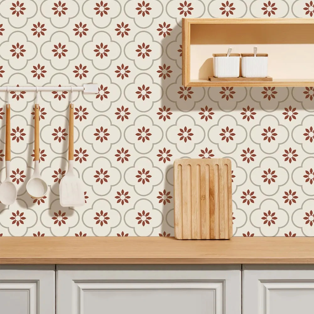 Peel and stick floor tiles kitchen bathroom backsplash sticker detachable waterproof diy tile stickers for wall