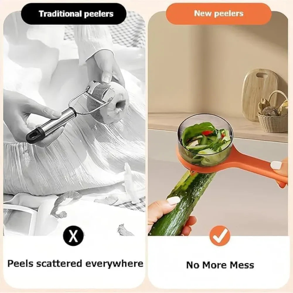 Peeler with storage box