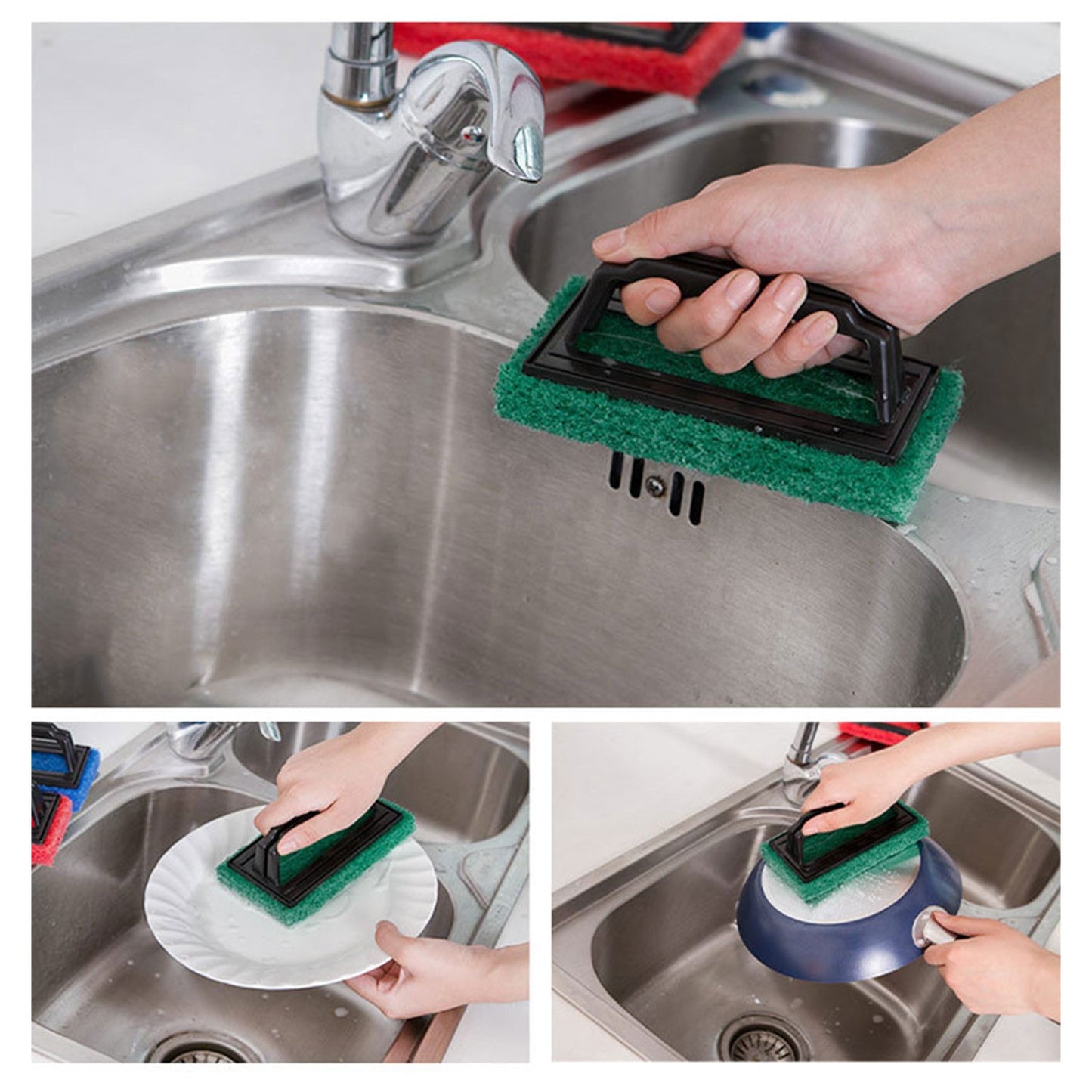 Lightweight Handle Scrubber Brush - Home & Kitchen