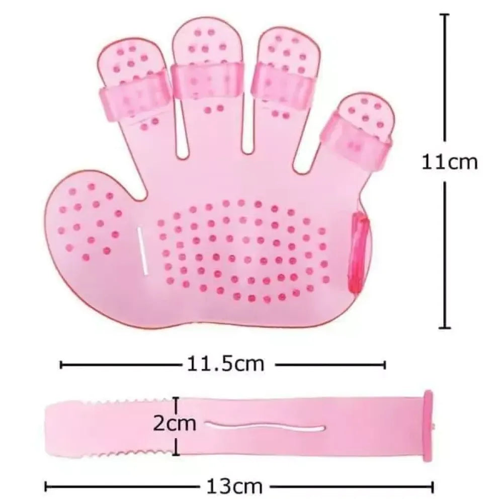 Pet grooming massage glove - home & kitchen