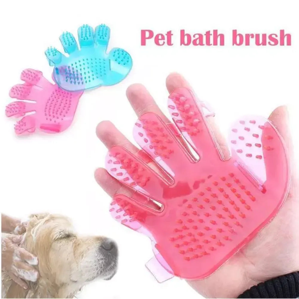 Pet grooming massage glove - home & kitchen
