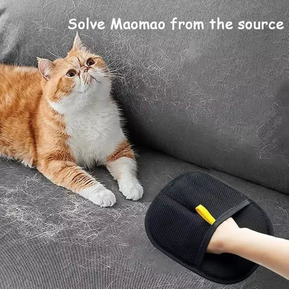 Pet hair removal gloves - home essentials