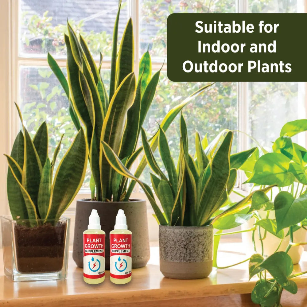 Plant growth supplement bottles.