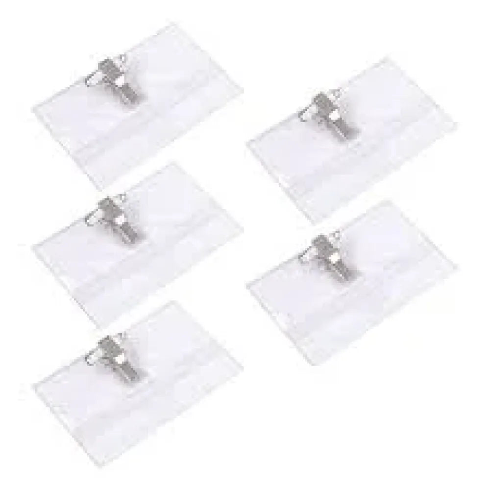 Plastic clip name badges - office
