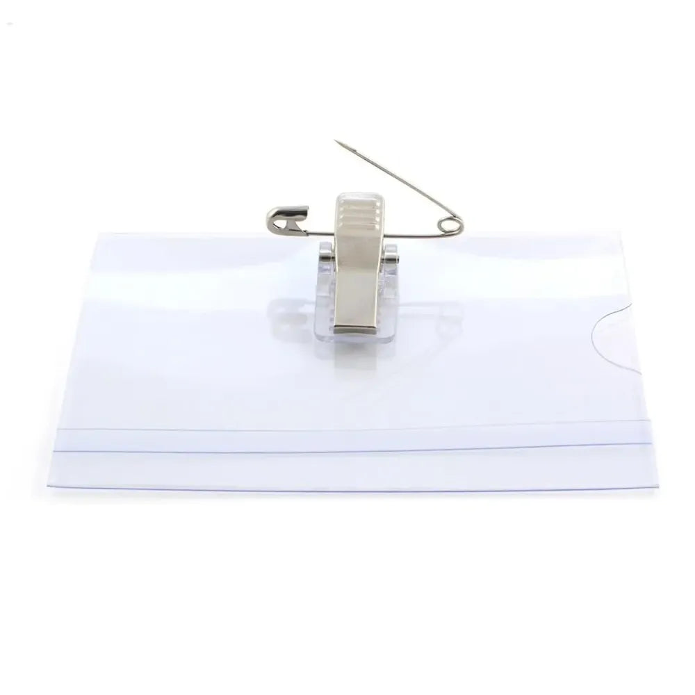 Plastic clip name badges - office
