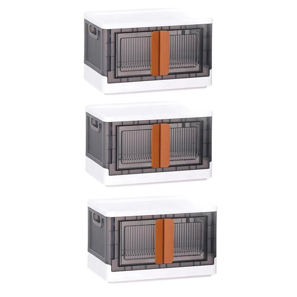 Plastic folding wardrobe storage organizer (3 layer 1 pc) - home improvement