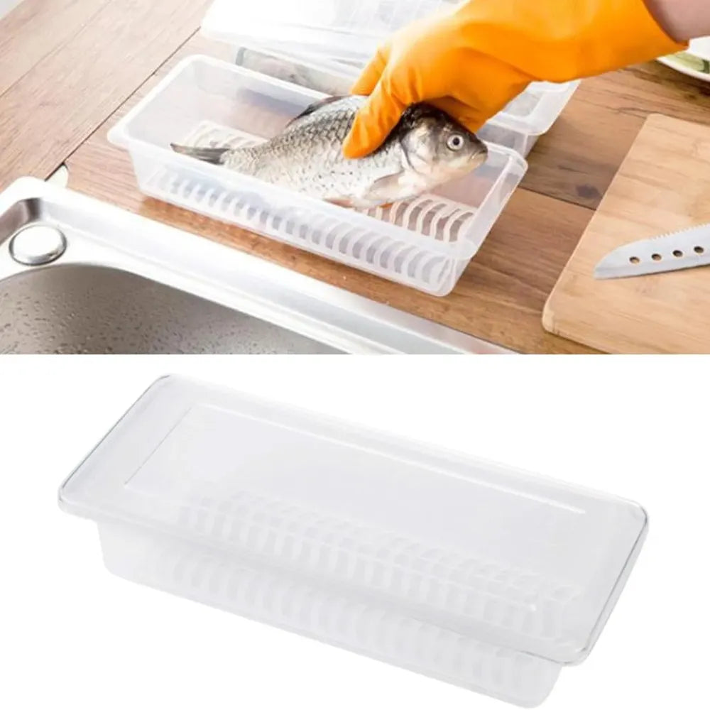 Plastic fridge organizer box – pack of 2
