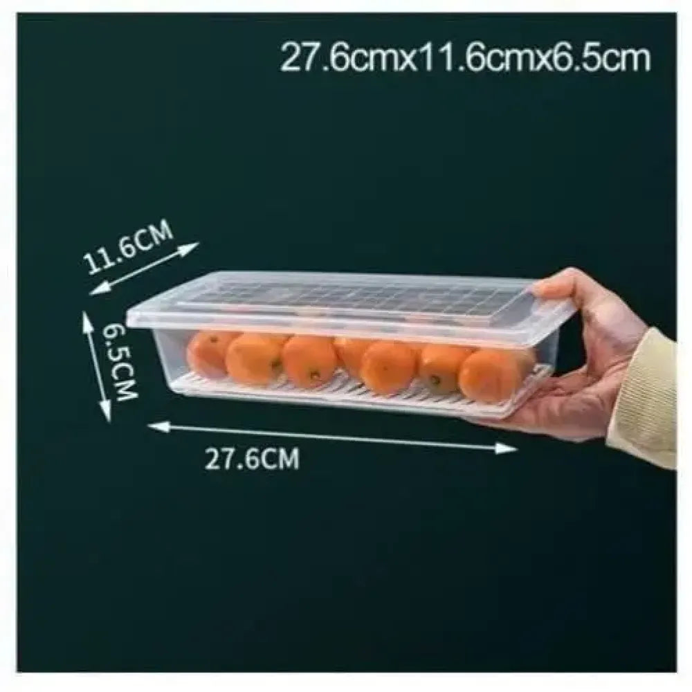 Plastic fridge organizer box – pack of 2