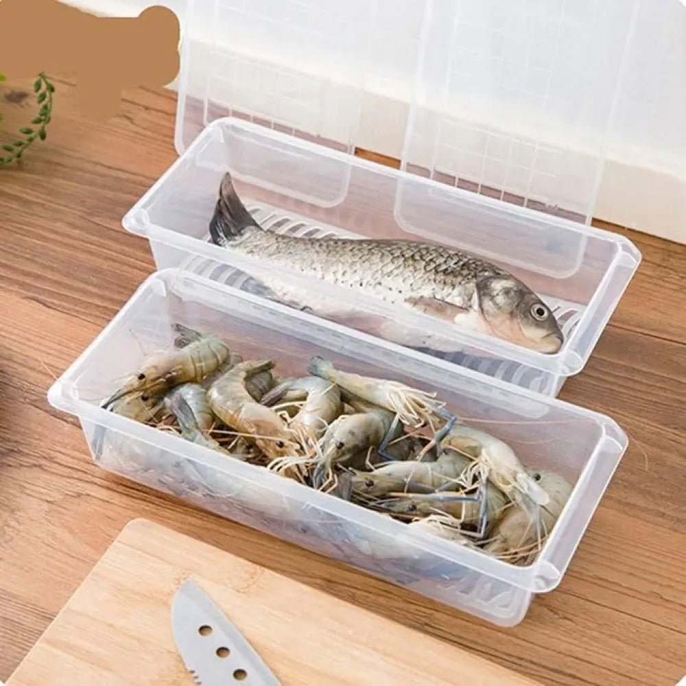 Plastic fridge organizer box – pack of 2