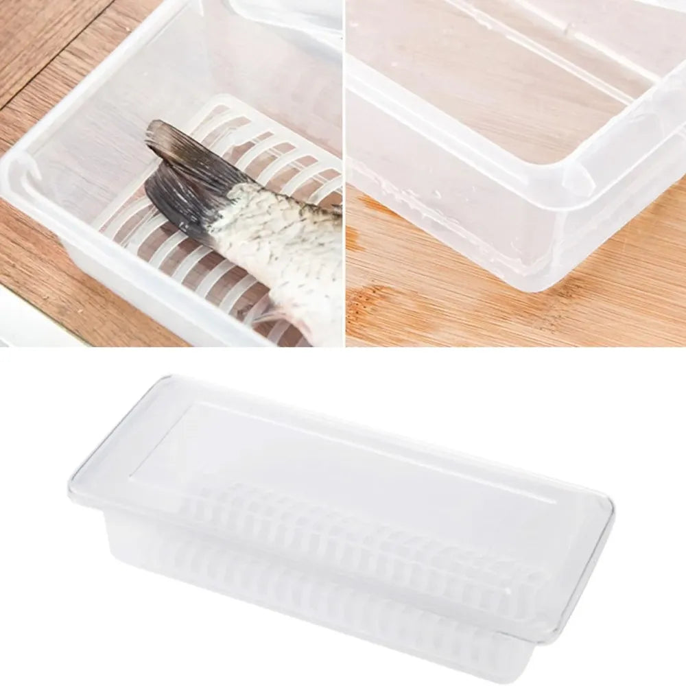 Plastic fridge organizer box – pack of 2
