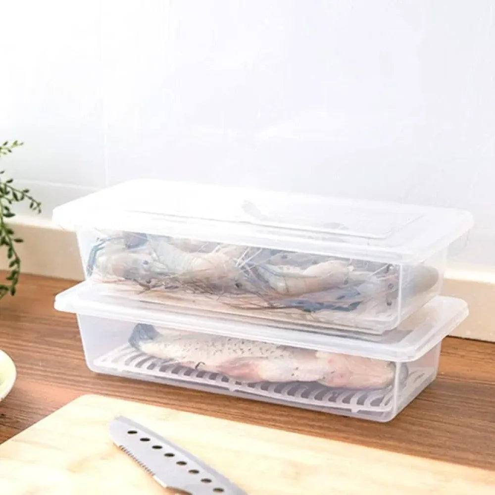 Plastic fridge organizer box – pack of 2