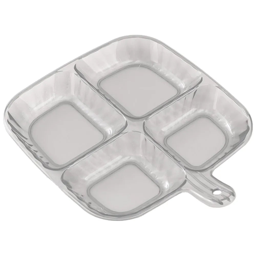 Plastic kitchen trays for serving (4 compartment 1 pc) - home &