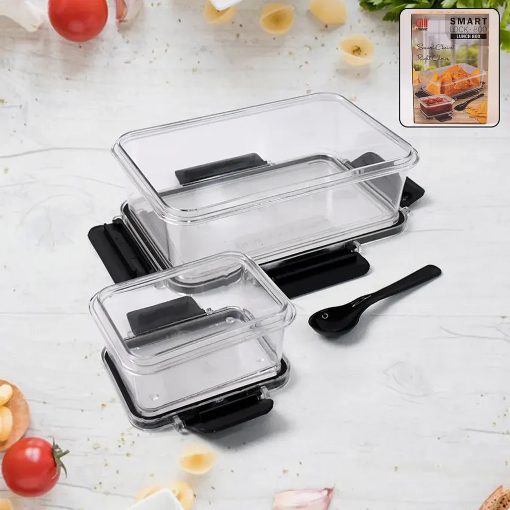 Plastic storage containers (2 pcs) - home & kitchen