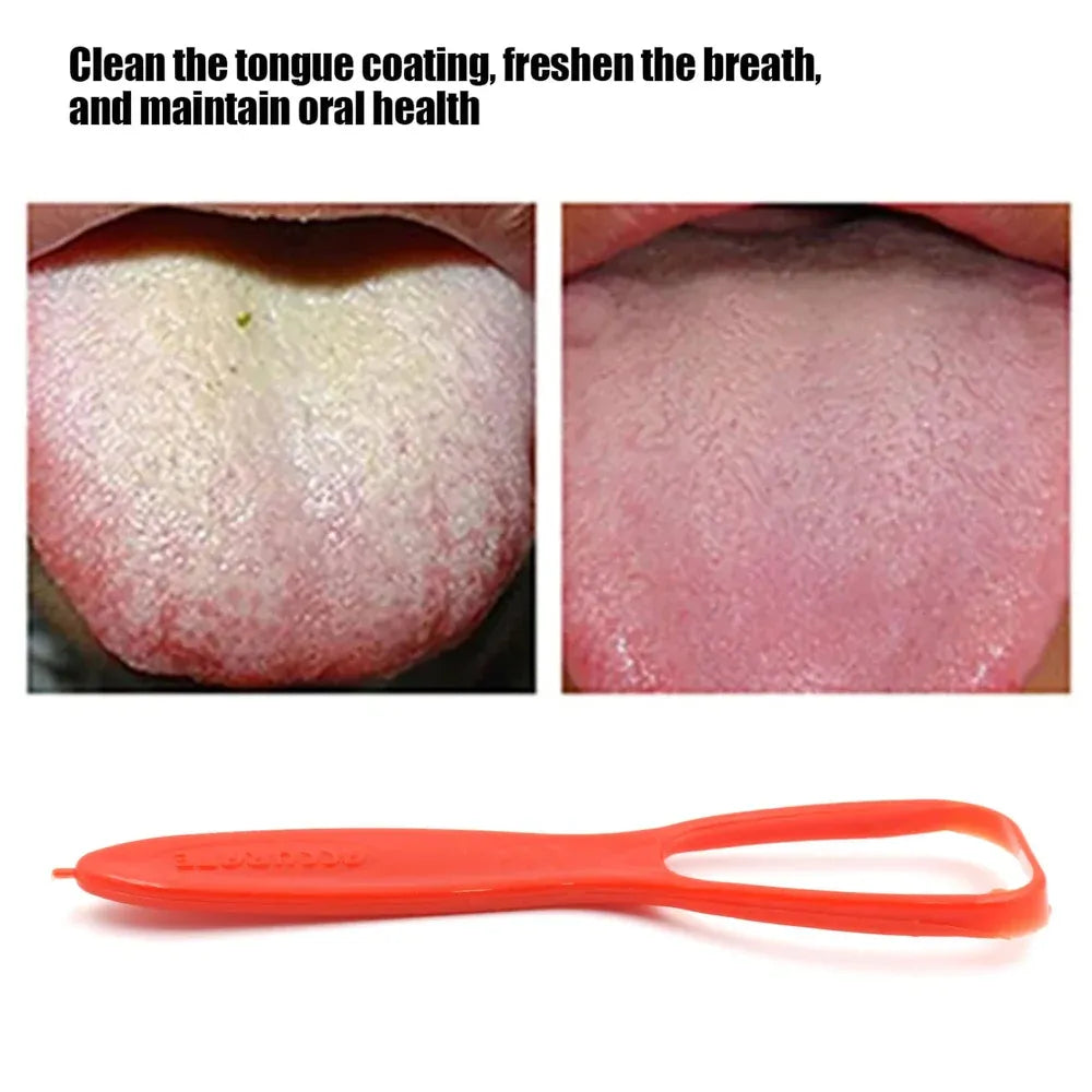 Plastic tongue cleaner scraper - health care