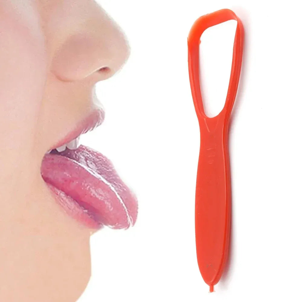 Plastic tongue cleaner scraper - health care