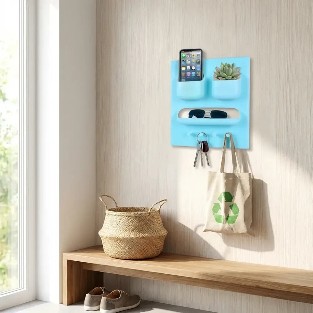 Plastic unbreakable soap dish & toothbrush holder – wall-mounted - home improvement