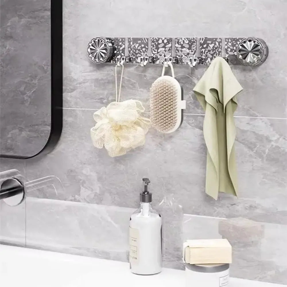 Plastic wall hook rack