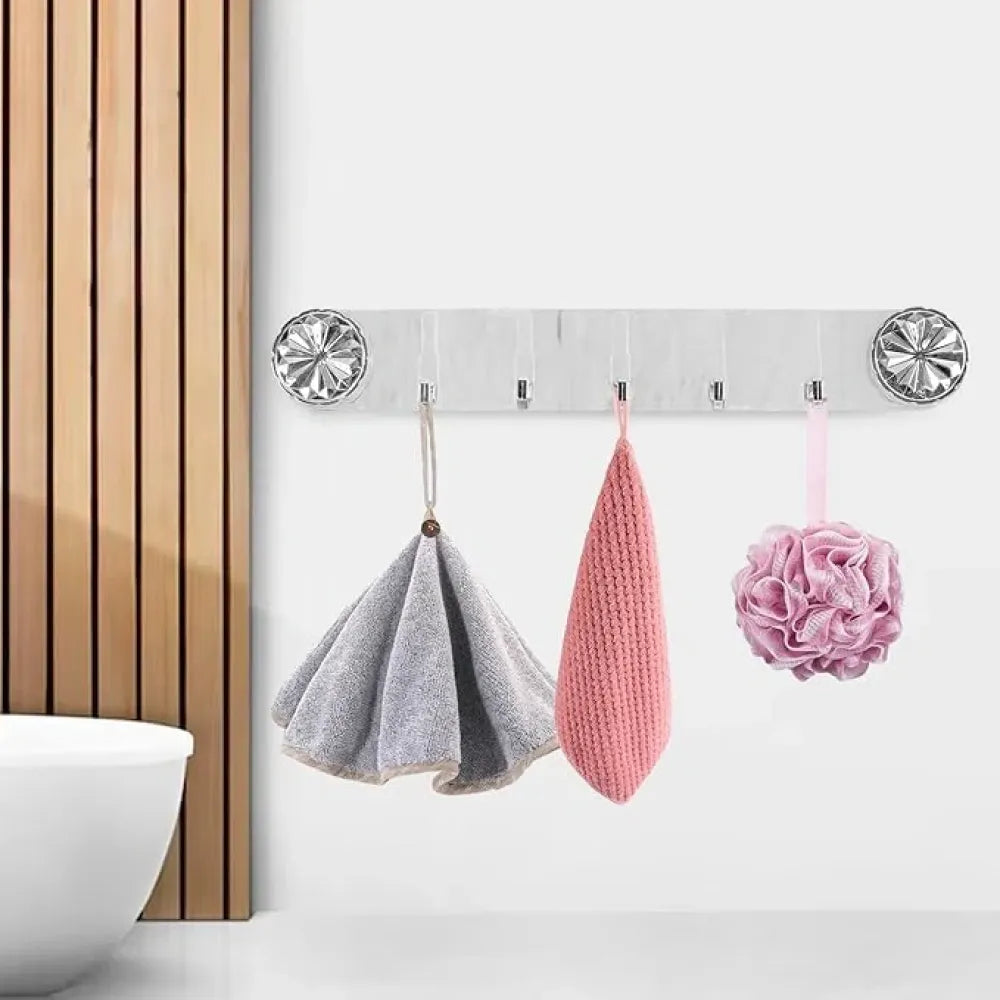 Plastic wall hook rack