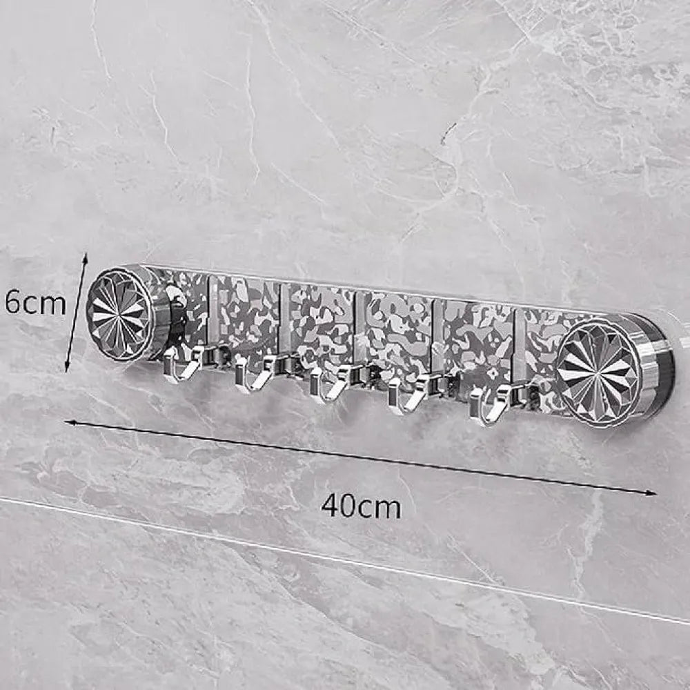 Plastic wall hook rack