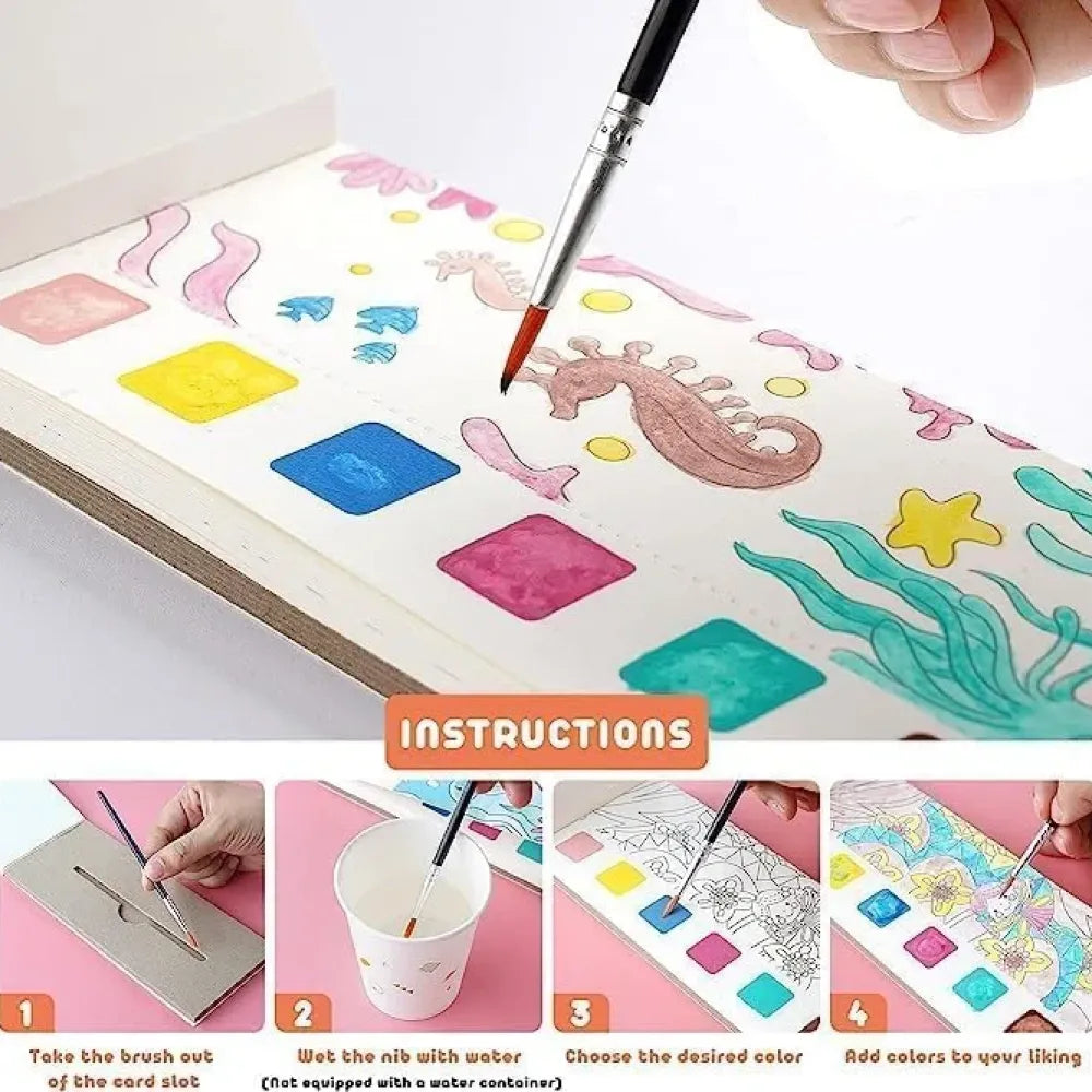 Pocket watercolour painting book