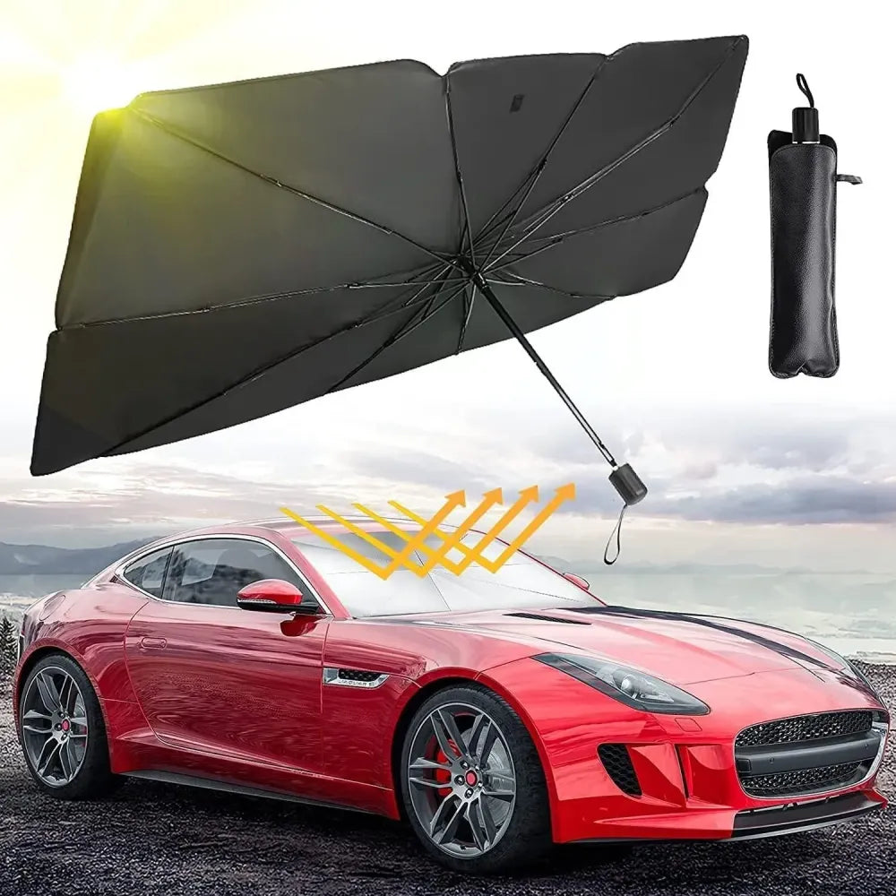 Pop-up car sunshade