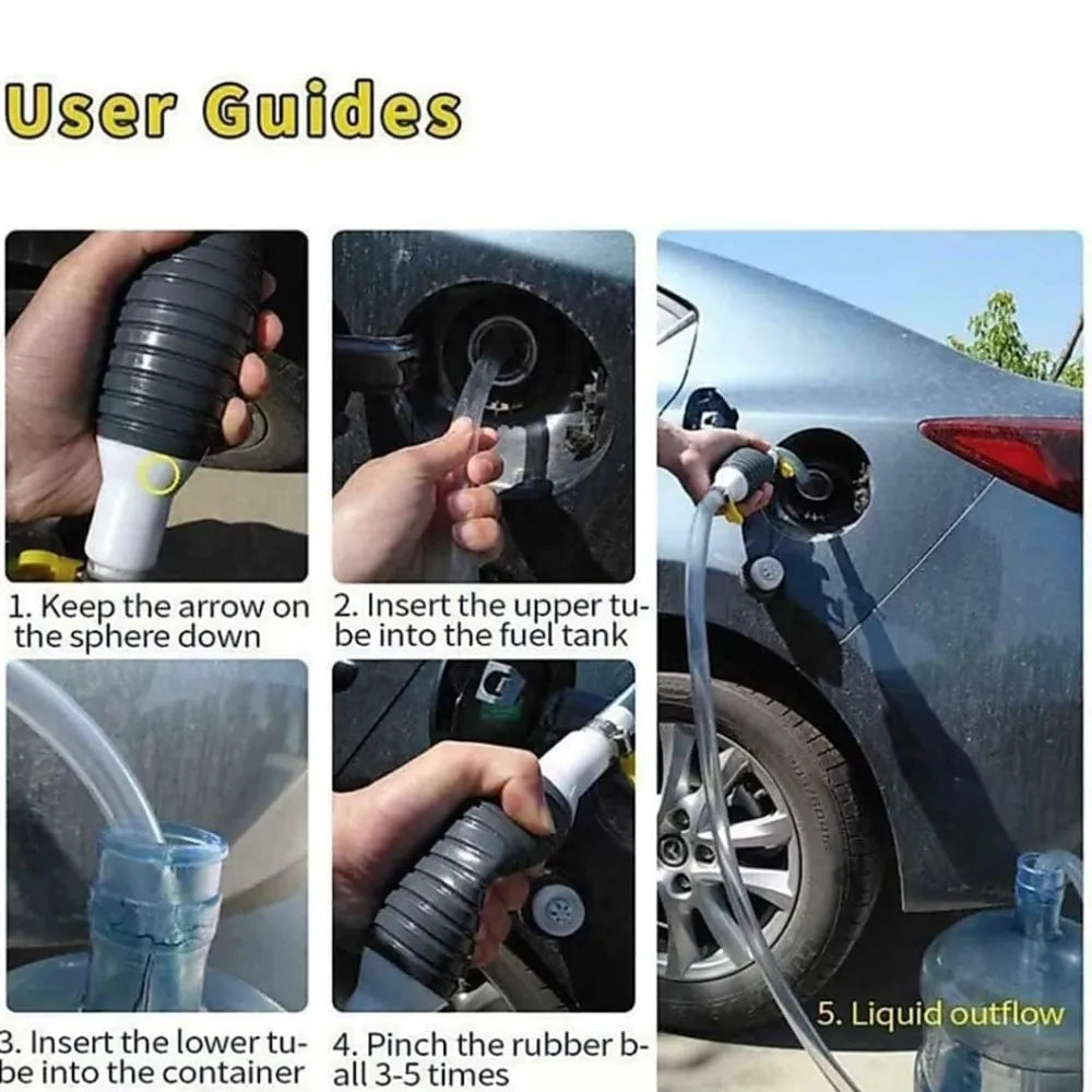 Portable car fuel transfer pump - automotive