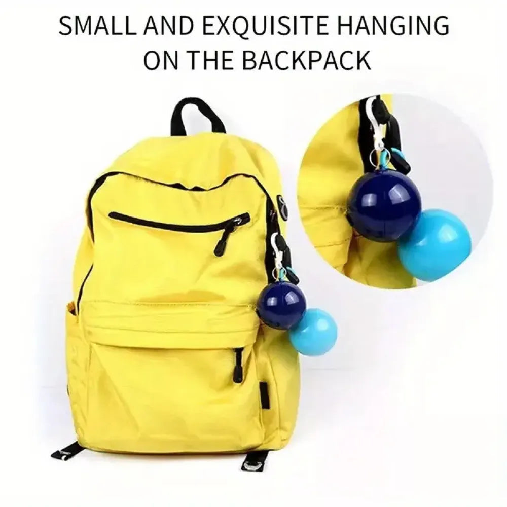 Portable disposable emergency raincoats waterproof rain poncho in a ball for traveling camping outdoor (pack of 5)