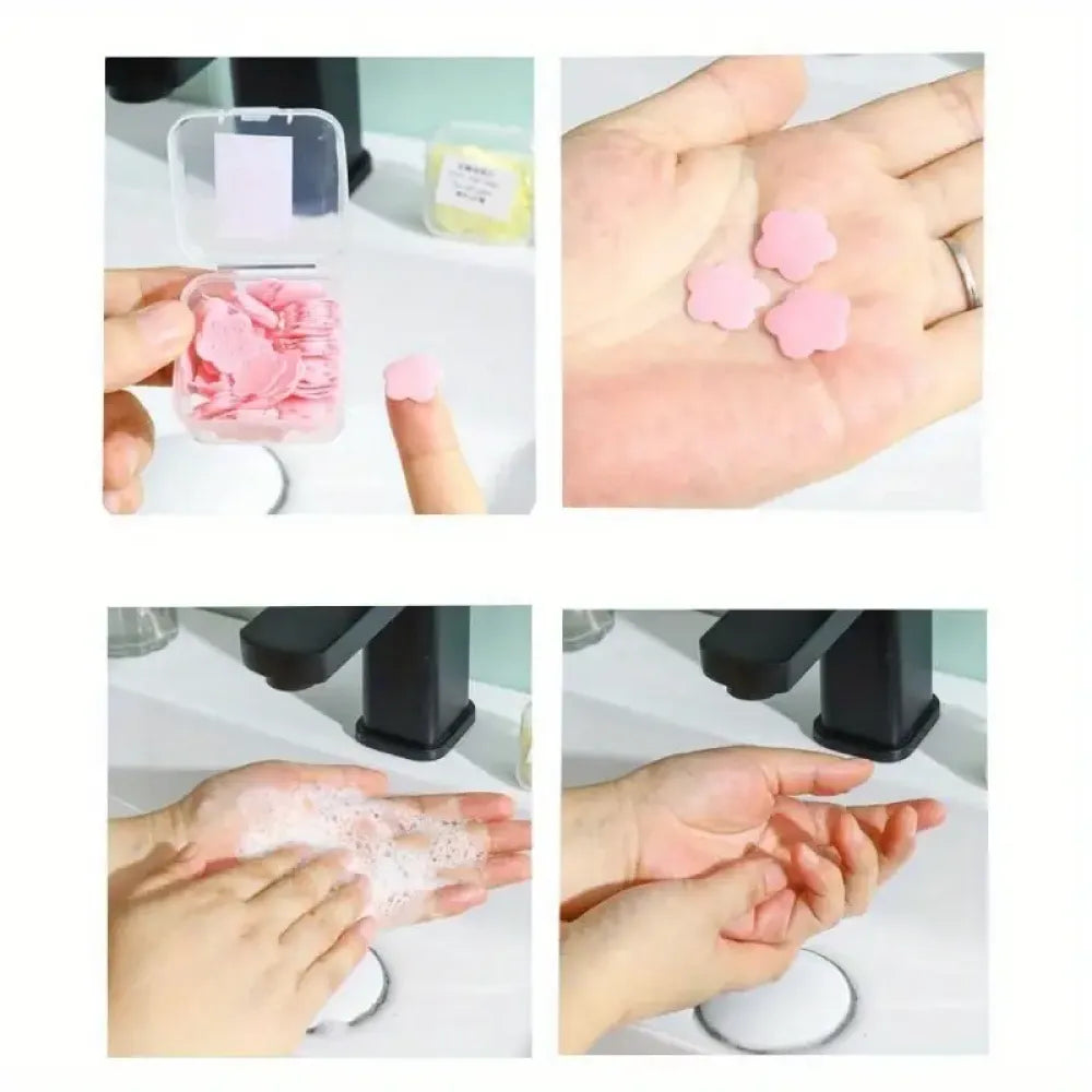 Portable flower soap sheets - home improvement