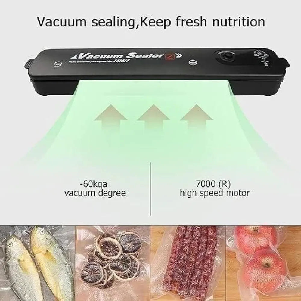 Portable food vacuum sealer