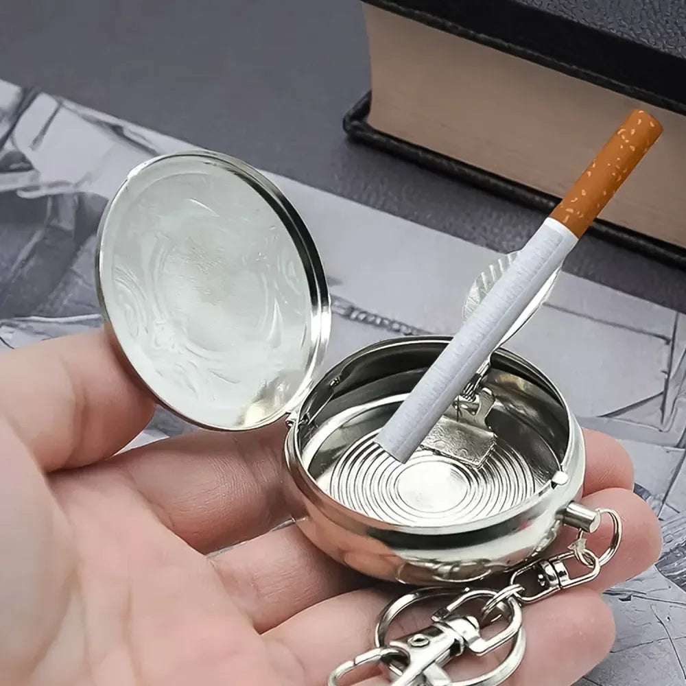 Portable keychain ashtray – stainless steel - home improvement