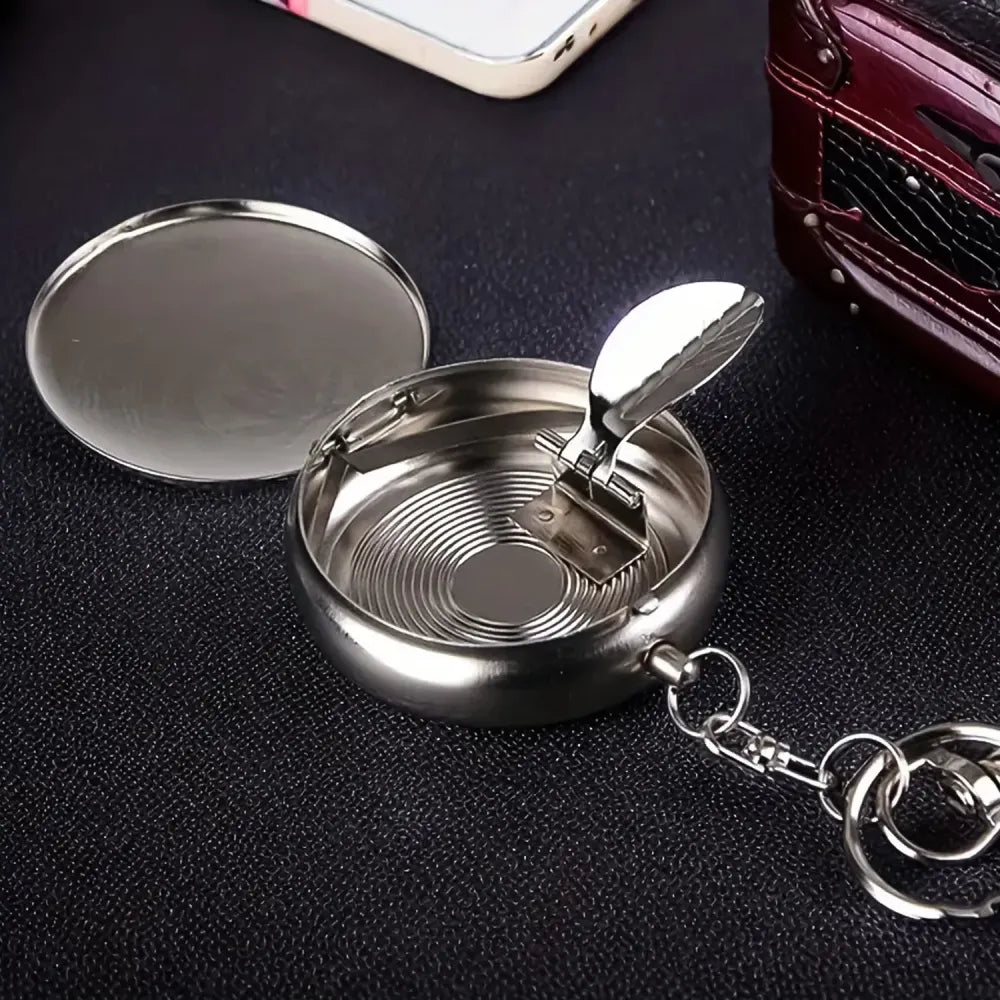 Portable keychain ashtray – stainless steel - home improvement