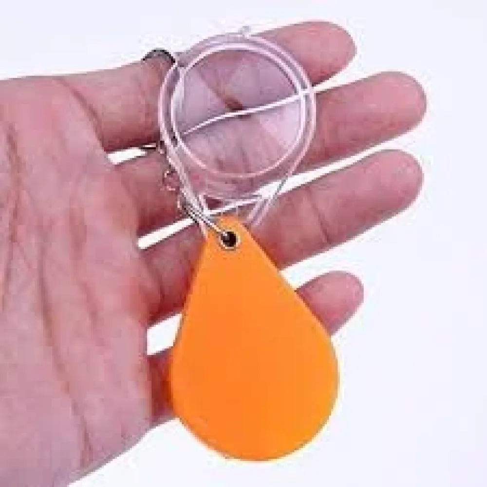 Portable keychain magnifier glass - office