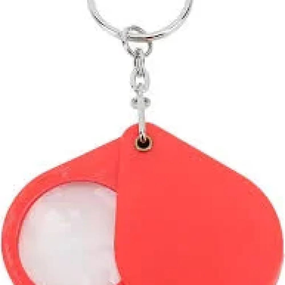 Portable keychain magnifier glass - office